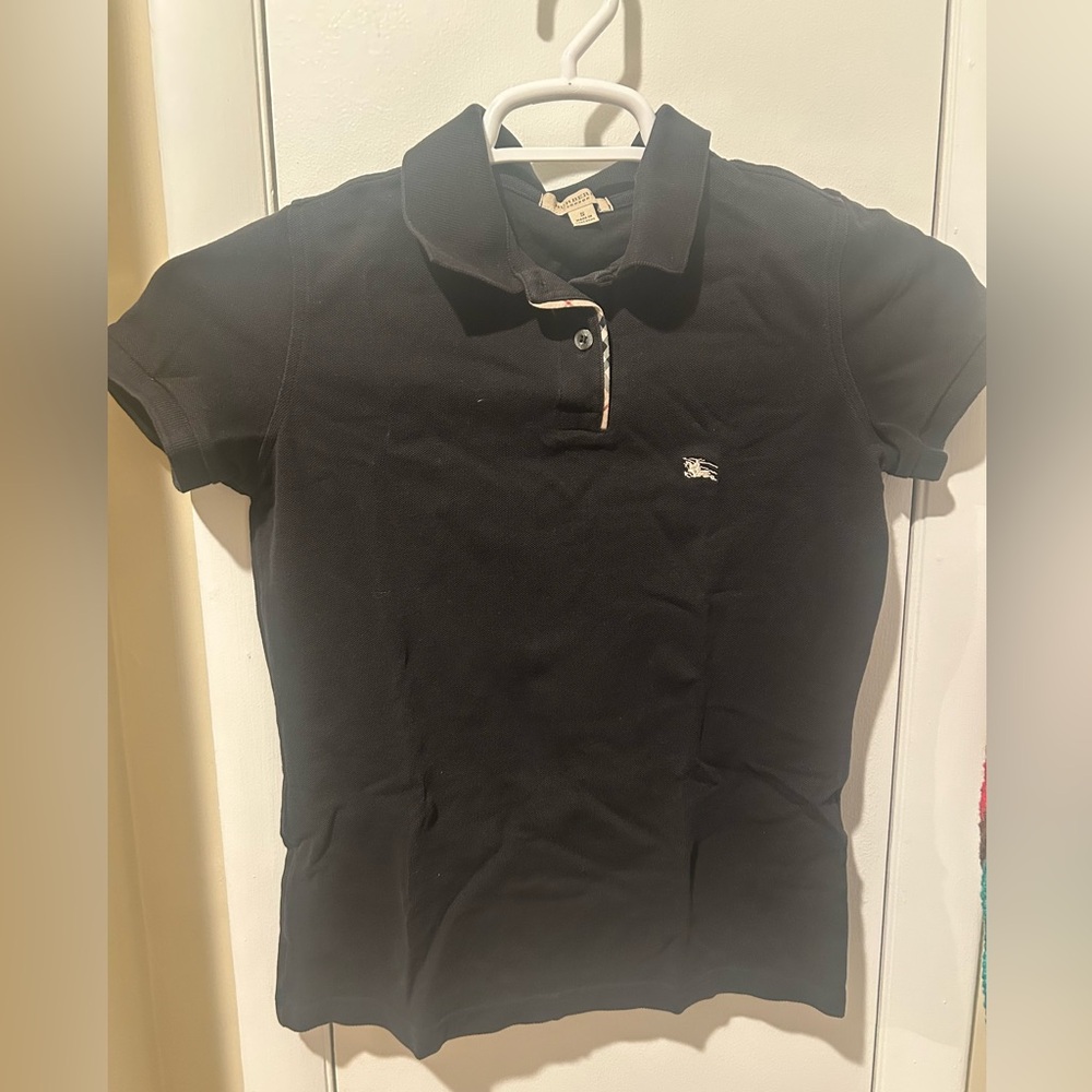Black Burberry Polo - Women’s S